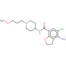 4-amino-5-chloro-2,3-dihydro-N-(1-(3-methoxypropyl)-4-piperidyl)-7-benzofurancarboxamide